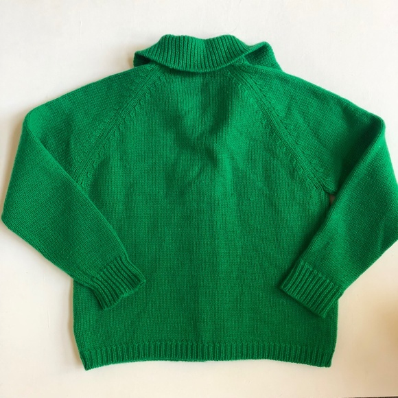 Vintage Green Cardigan Sweater - Picture 7 of 7
